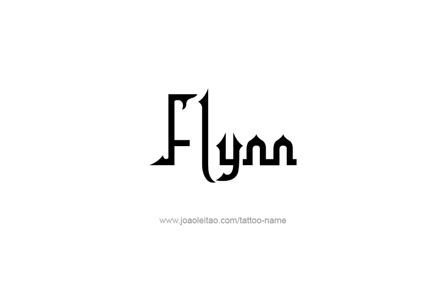 Tattoo Design  Name Flynn   