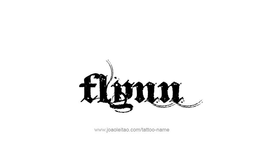 Tattoo Design  Name Flynn   