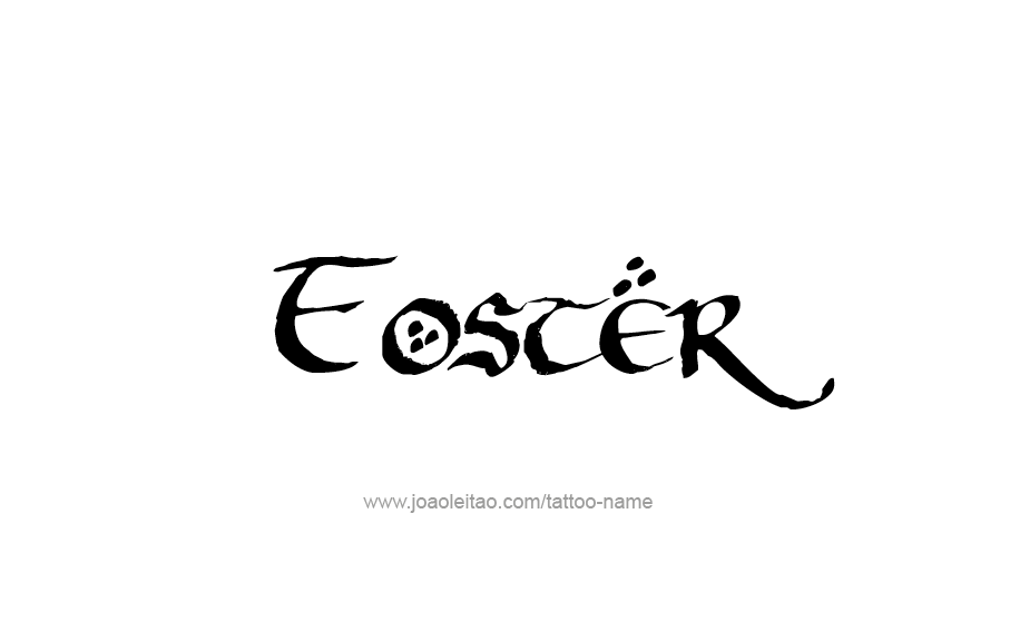 Tattoo Design  Name Foster   