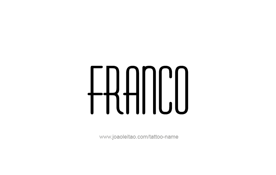 Tattoo Design  Name Franco   