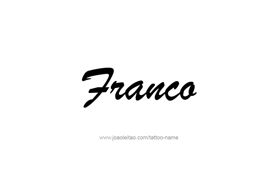 Tattoo Design  Name Franco   