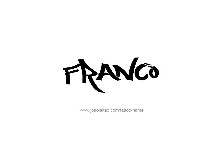 Tattoo Design  Name Franco   