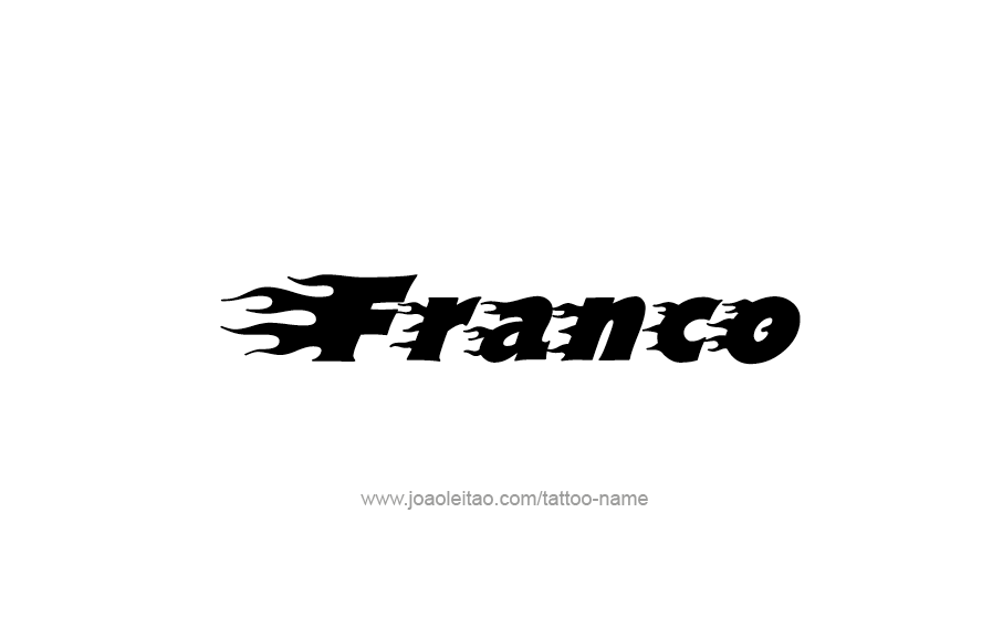 Tattoo Design  Name Franco   
