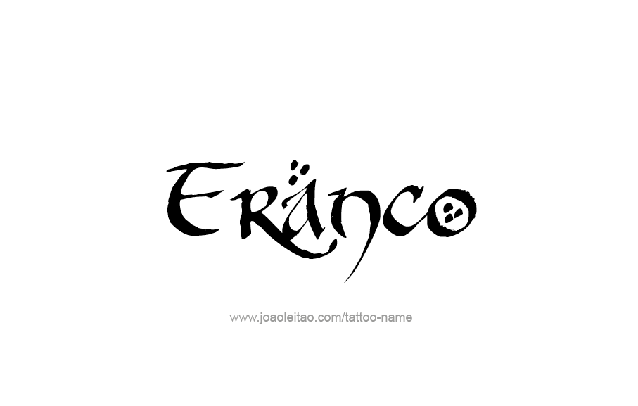 Tattoo Design  Name Franco   