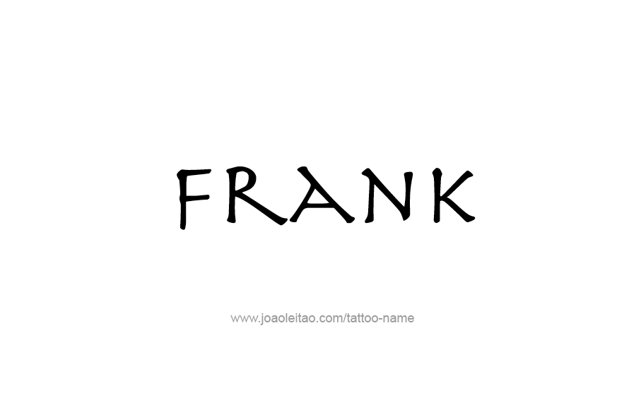 Tattoo Design  Name Frank   