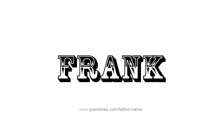 Tattoo Design  Name Frank   