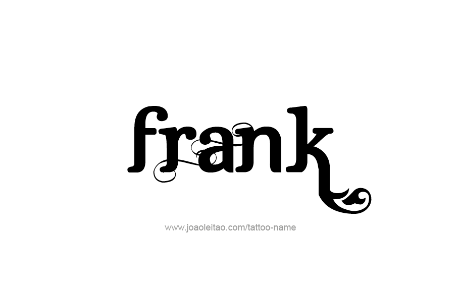 Tattoo Design  Name Frank   