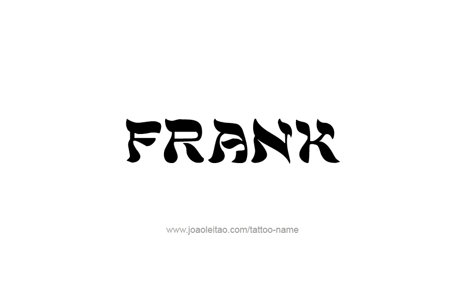 Tattoo Design  Name Frank   