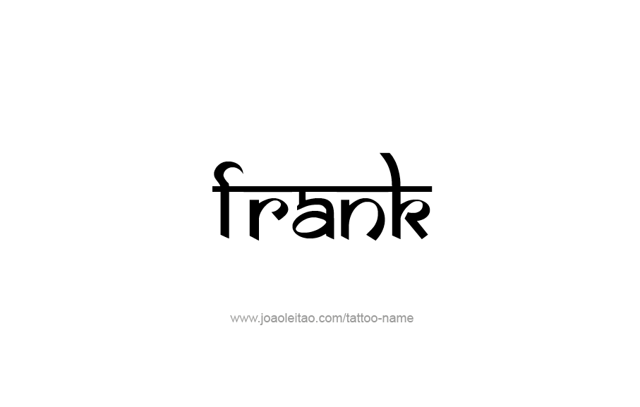 Tattoo Design  Name Frank   