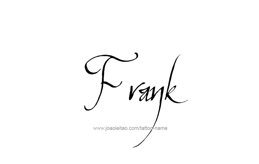 Tattoo Design  Name Frank   