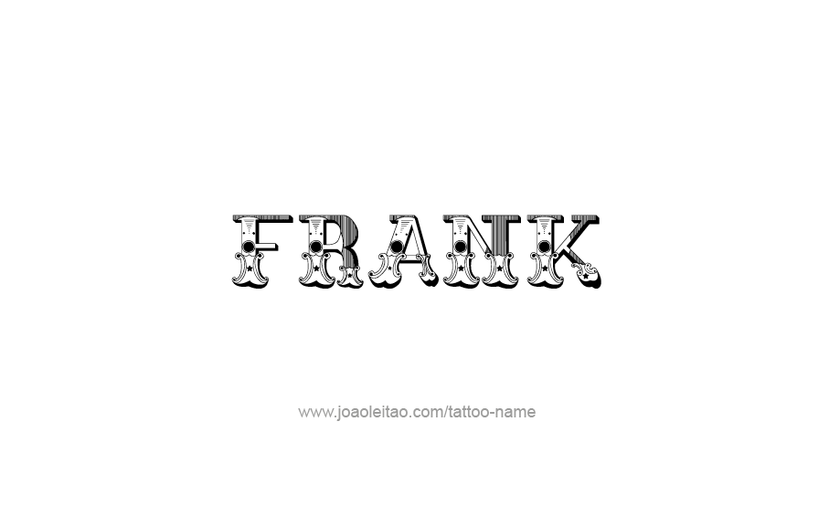 Tattoo Design  Name Frank   