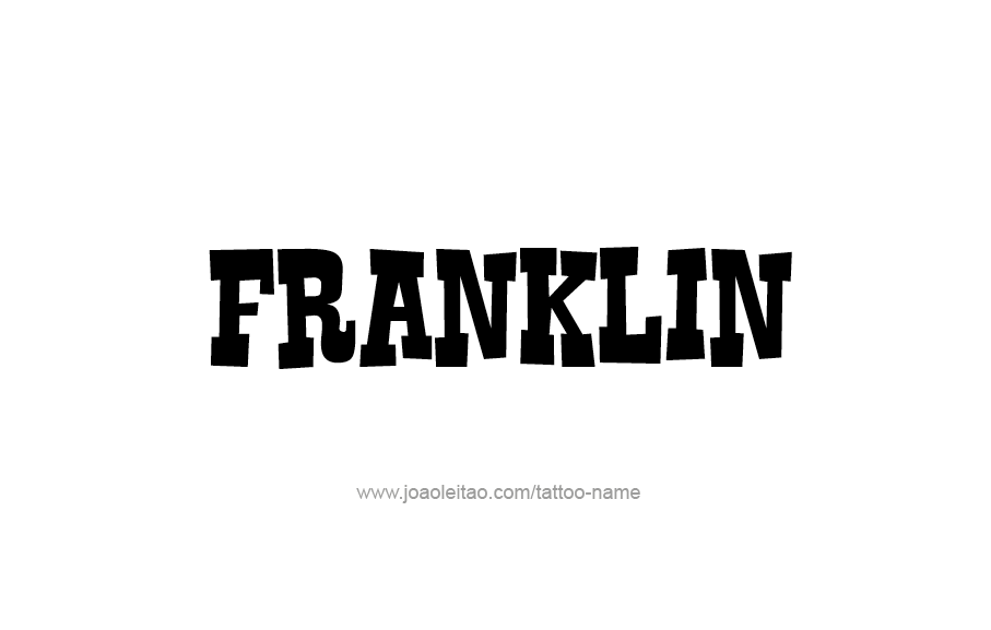 Tattoo Design  Name Franklin   