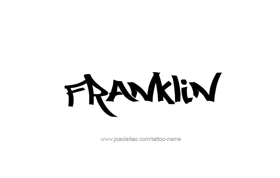 Tattoo Design  Name Franklin   