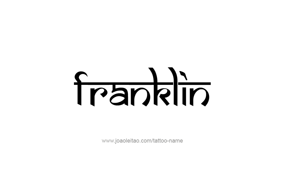 Tattoo Design  Name Franklin   