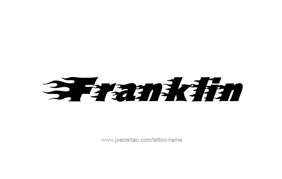 Tattoo Design  Name Franklin   