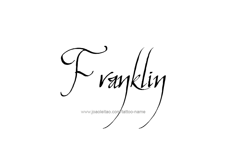 Tattoo Design  Name Franklin   