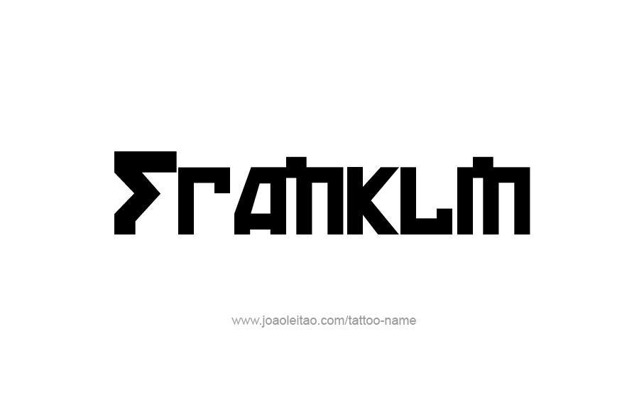 Tattoo Design  Name Franklin   