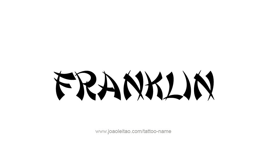 Tattoo Design  Name Franklin