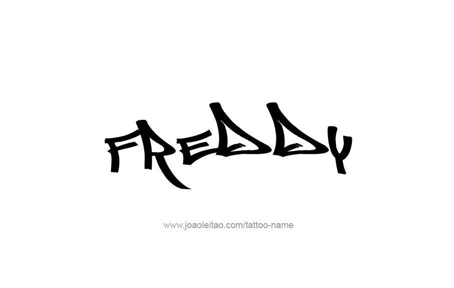 Tattoo Design  Name Freddy   