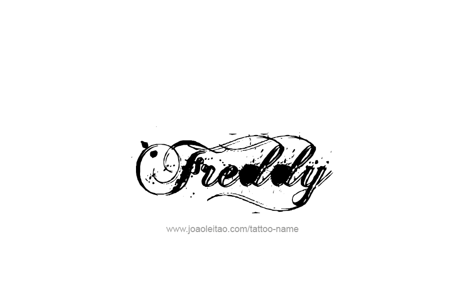 Tattoo Design  Name Freddy   