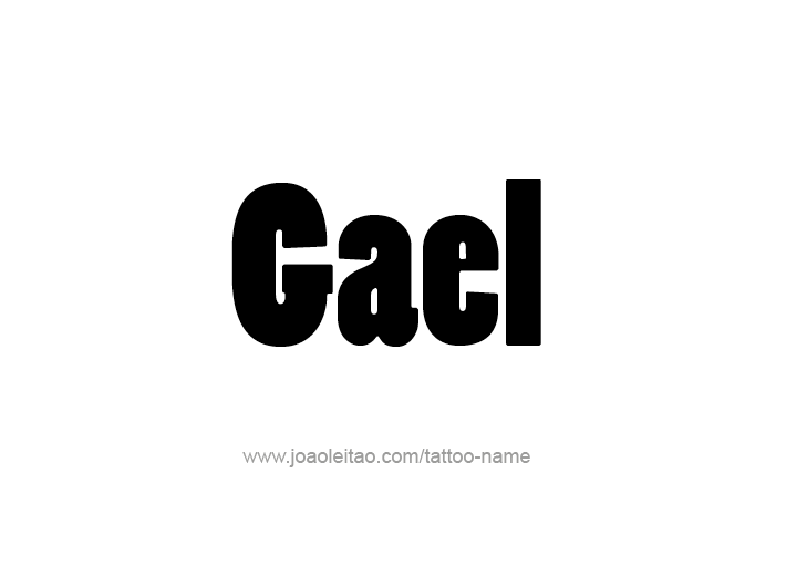 Tattoo Design  Name Gael   