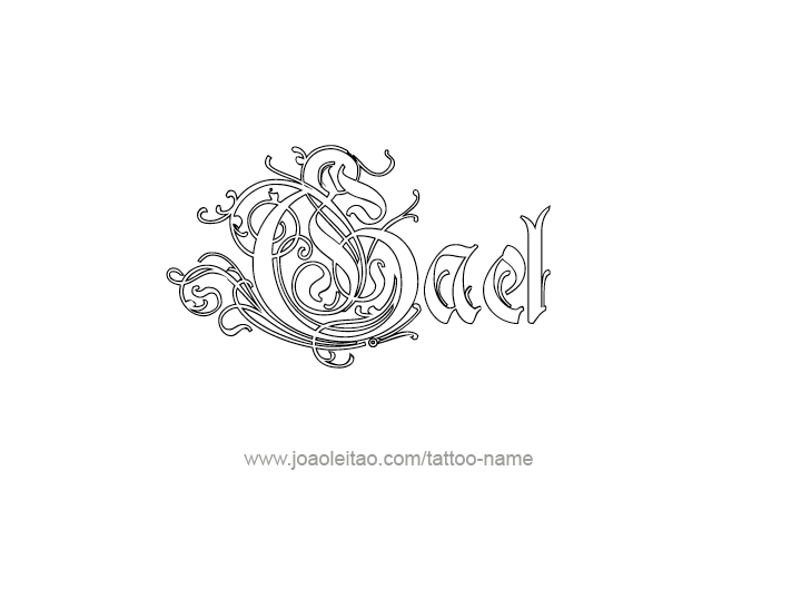 Tattoo Design  Name Gael   