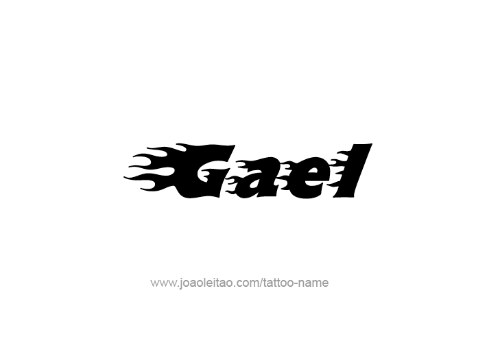 Tattoo Design  Name Gael   