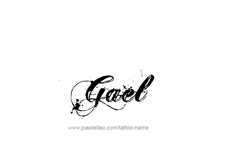 Tattoo Design  Name Gael   