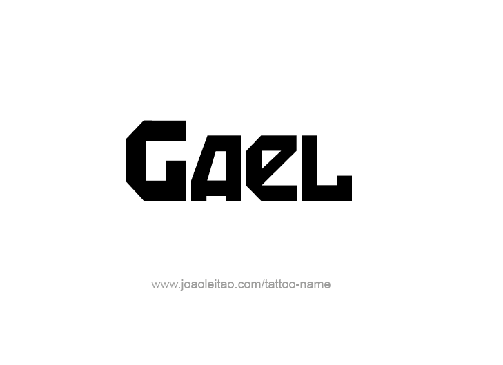 Tattoo Design  Name Gael   