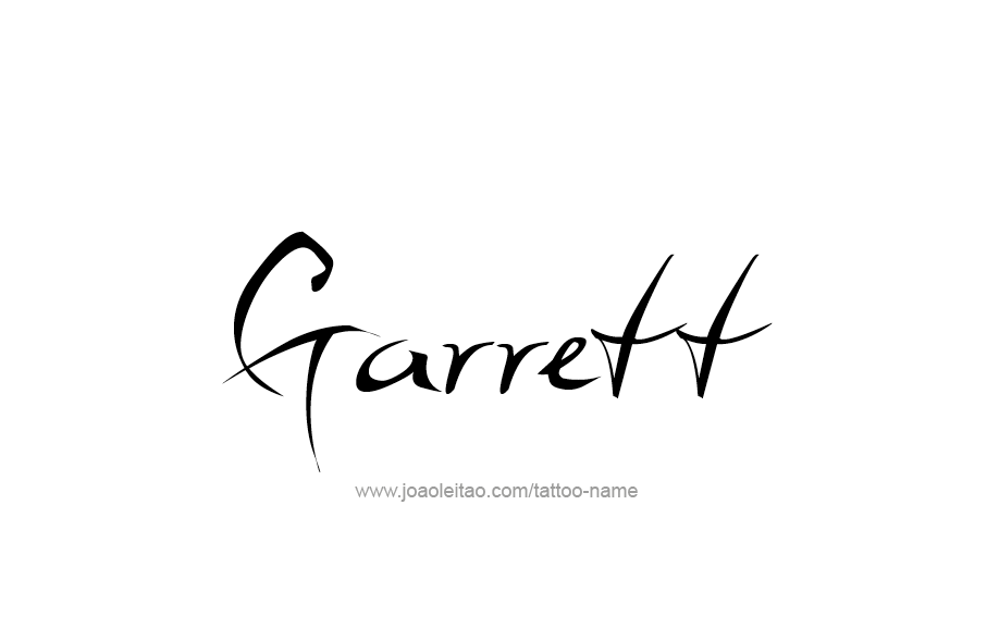 Tattoo Design  Name Garrett   