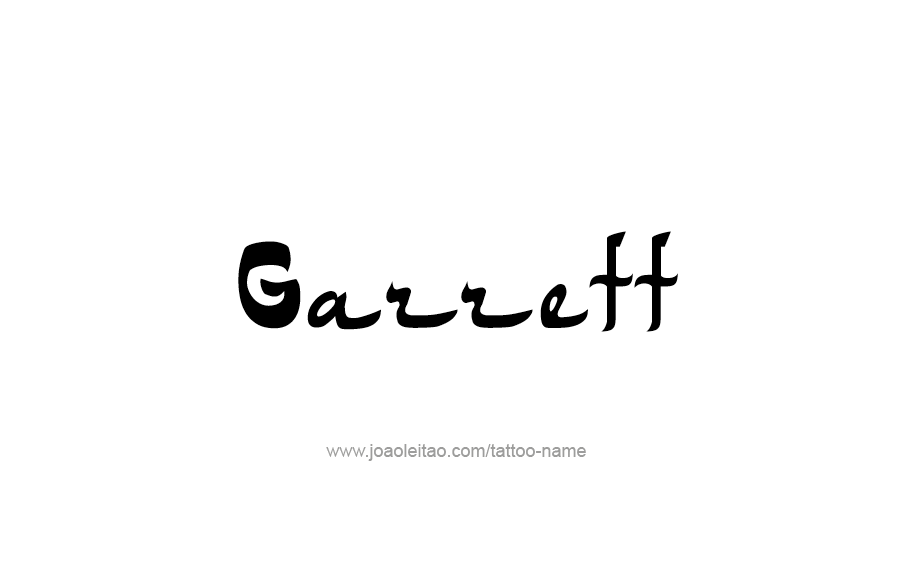 Tattoo Design  Name Garrett   