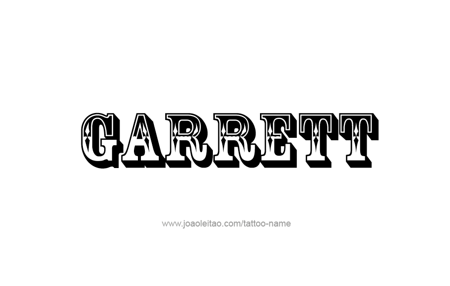 Tattoo Design  Name Garrett   