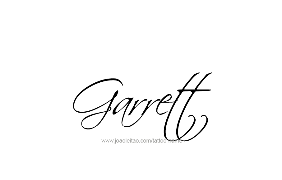 Tattoo Design  Name Garrett   