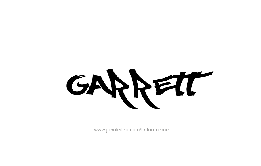 Tattoo Design  Name Garrett   