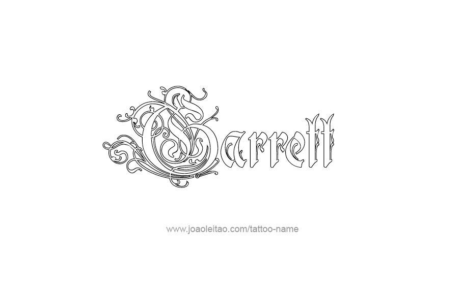 Tattoo Design  Name Garrett   