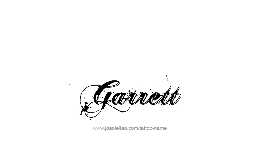 Tattoo Design  Name Garrett   