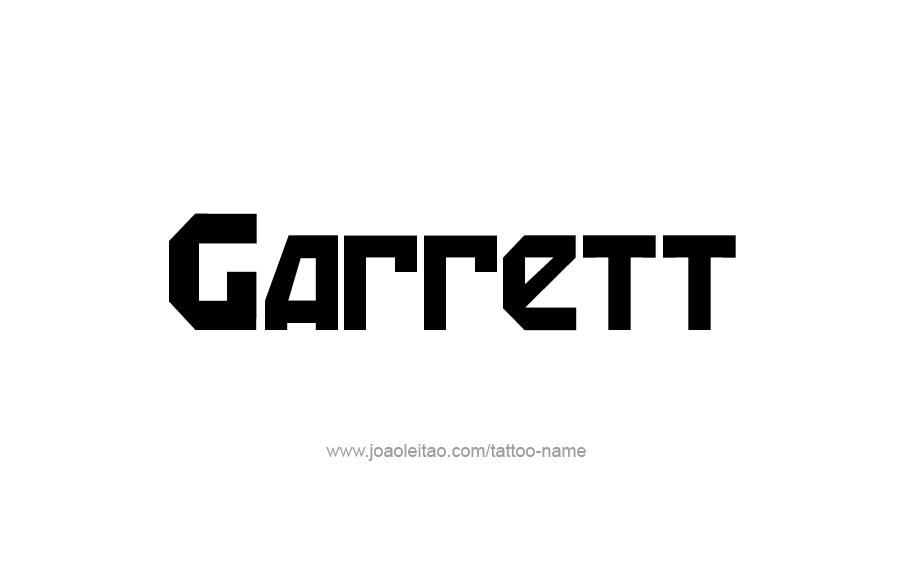 Tattoo Design  Name Garrett   