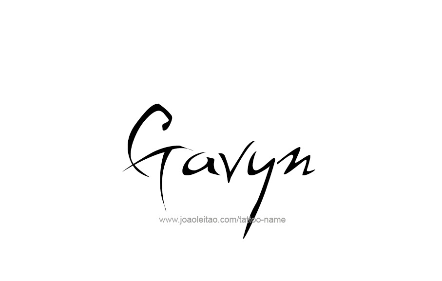 Tattoo Design  Name Gavyn   