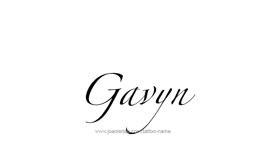 Tattoo Design  Name Gavyn   