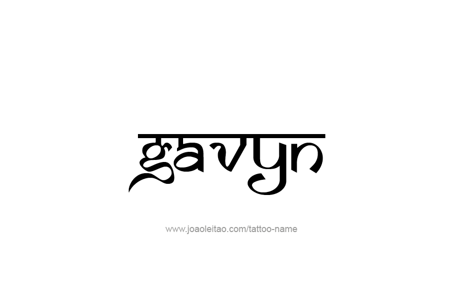 Tattoo Design  Name Gavyn   