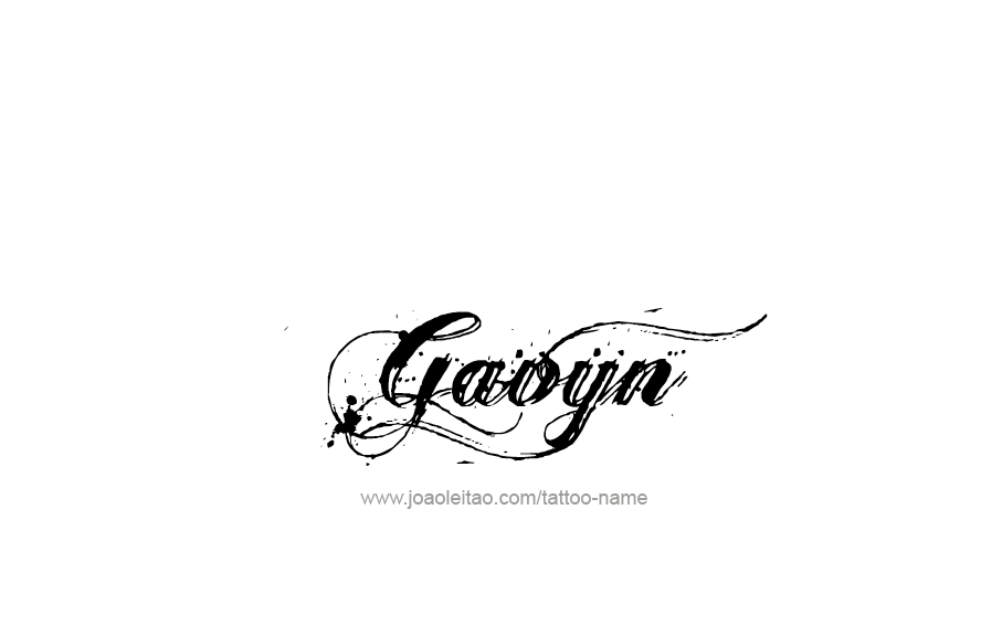 Gavyn Name Tattoo Designs