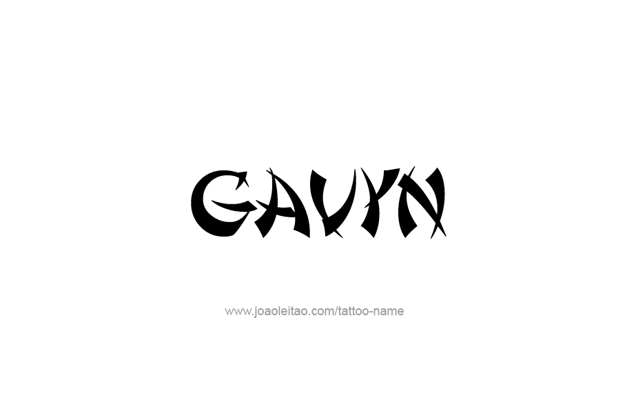 Tattoo Design  Name Gavyn