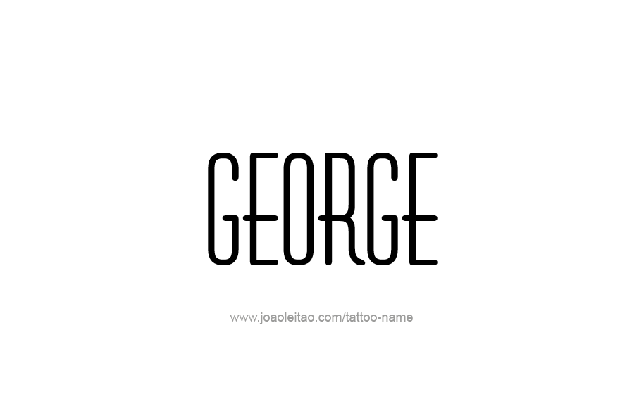 Tattoo Design  Name George   