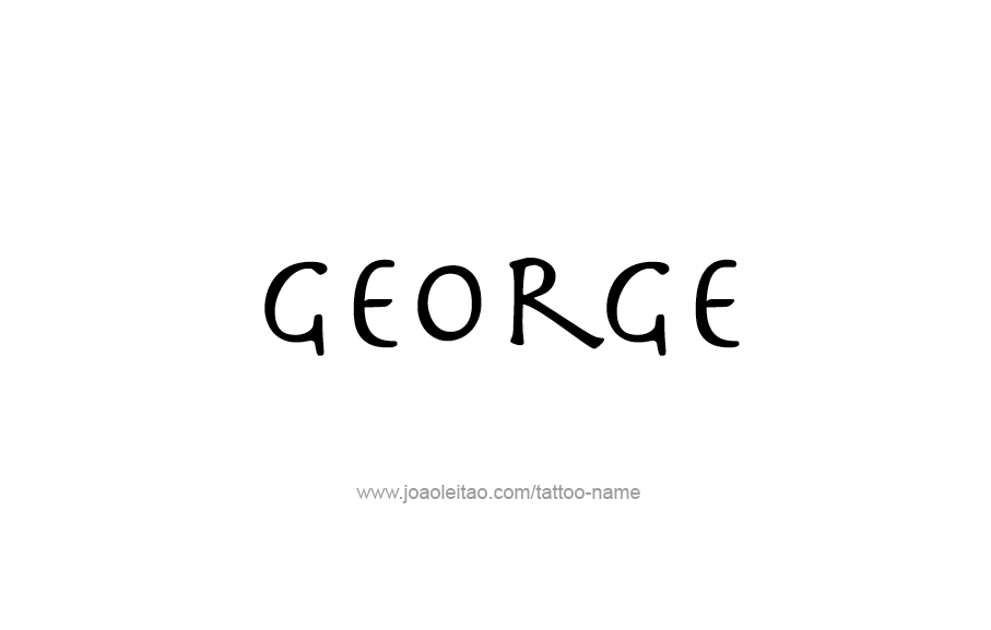 Tattoo Design  Name George   