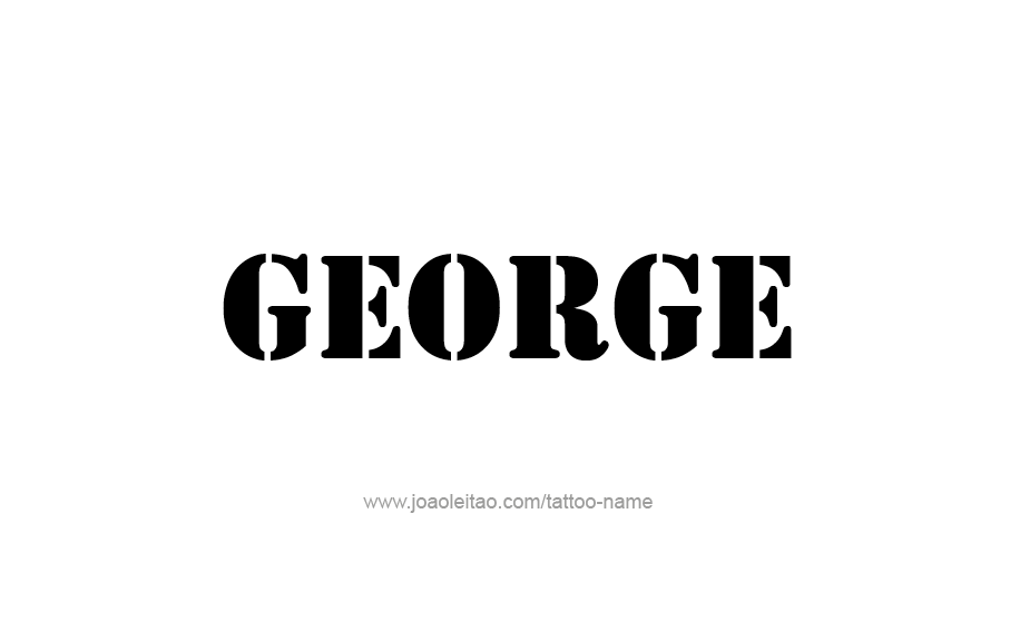 Tattoo Design  Name George   