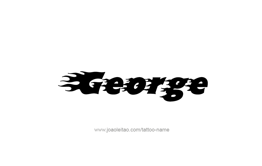 George Name Tattoo Designs