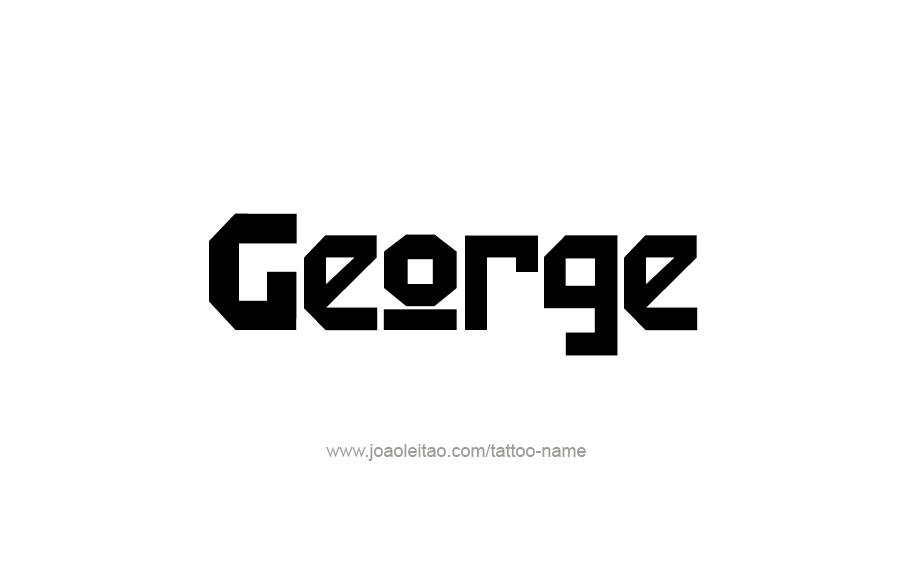 Tattoo Design  Name George   