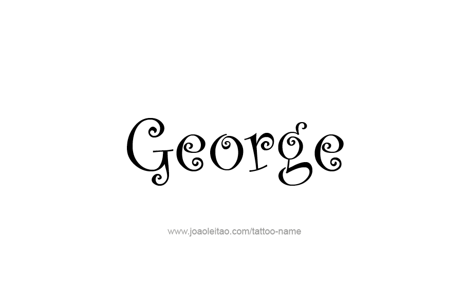 Tattoo Design  Name George   