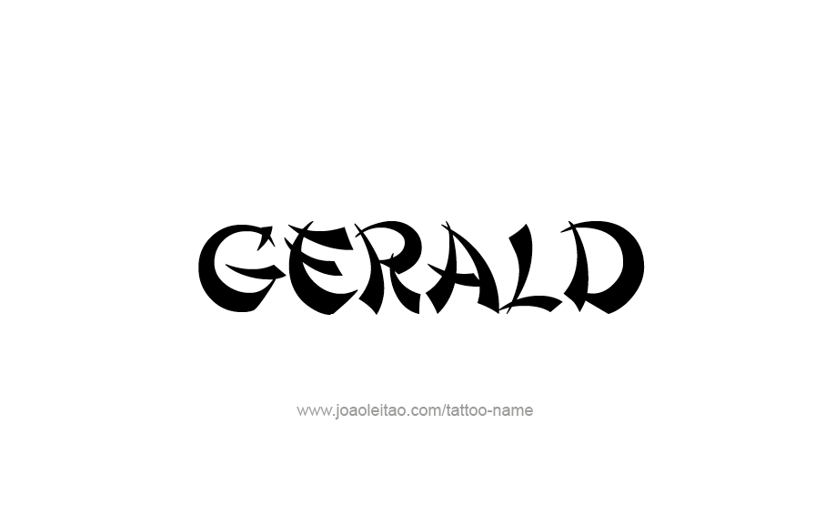Tattoo Design  Name Gerald