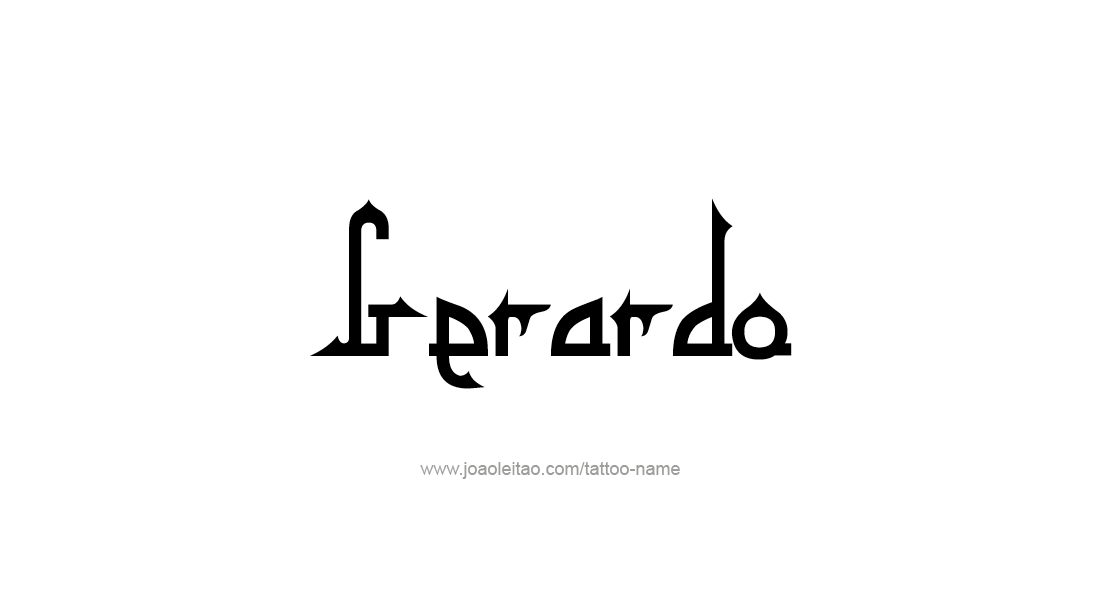 Tattoo Design  Name Gerardo   